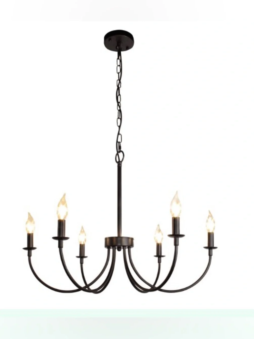 Rviezza 6-Light Farmhouse Chandelier, 26